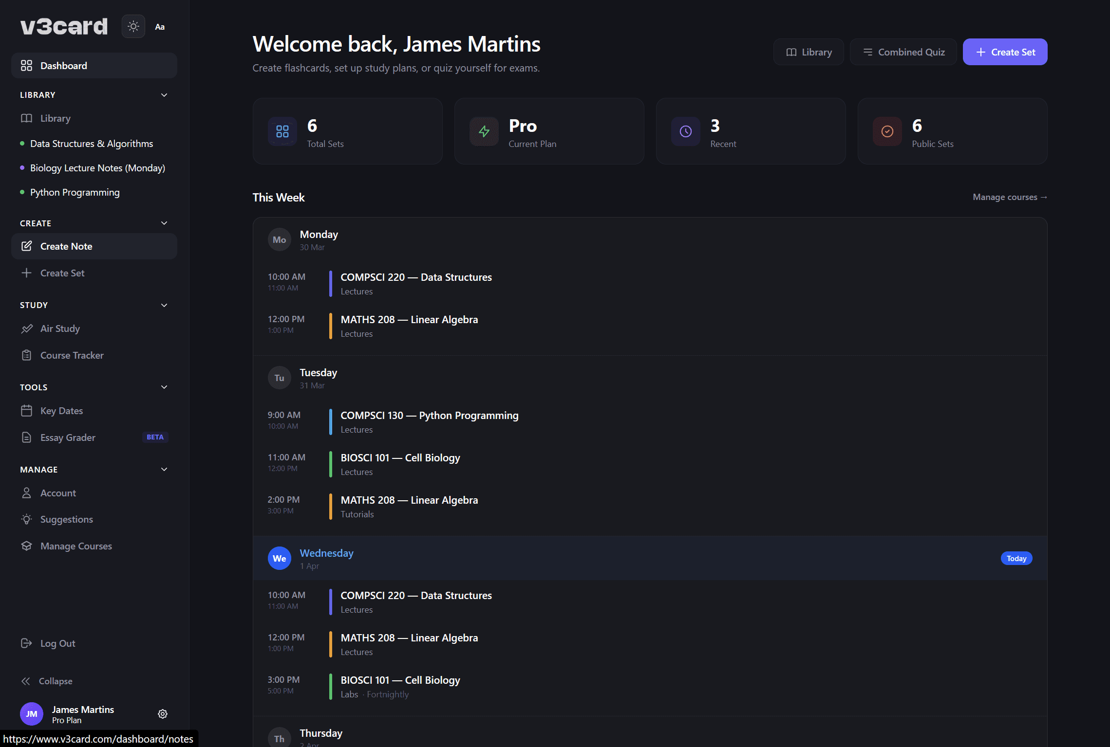 afterhours Dashboard